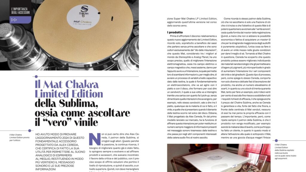 Mat Chakra — accessorio per il controllo delle vibrazioni